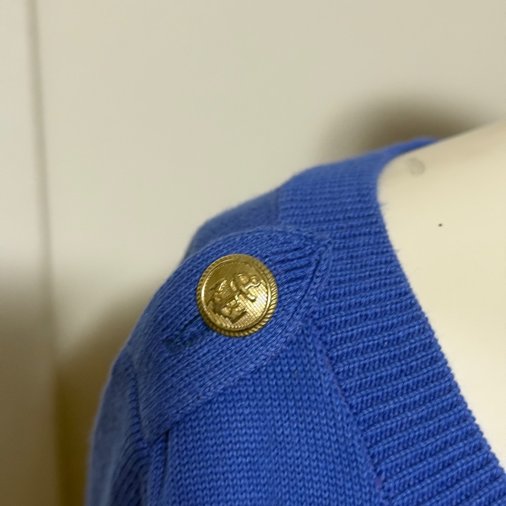 Banana Republic Blue and White Striped Sweatshirt - Picture 2 of 3